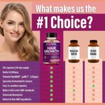 Hair Growth Vitamins for Women | Biotin 10,000mcg, Collagen, Patented OptiMSM®, ... - Image 7