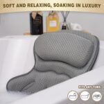 Bath Pillow Luxury Bathtub Pillow, Extra Soft & Comfortable Bath Pillow for Tub ... - Image 3