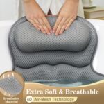 Bath Pillow Luxury Bathtub Pillow, Extra Soft & Comfortable Bath Pillow for Tub ... - Image 6