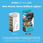 PureOptics LED Works with Alexa Smart Under Cabinet Lighting Kit, Adjustable LED... - Image 3