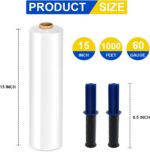 Stretch Film, RAZCC Stretch Wrap Industrial Strength, Shrink Wrap for Pallet Wra... - Image 3