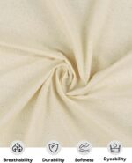 HOTGODEN Light Weight 100% Cotton Muslin Fabric: 63 inch x 2,5,10 Yards Unbleach... - Image 3