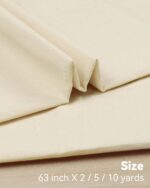 HOTGODEN Light Weight 100% Cotton Muslin Fabric: 63 inch x 2,5,10 Yards Unbleach... - Image 4