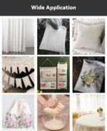 HOTGODEN Light Weight 100% Cotton Muslin Fabric: 63 inch x 2,5,10 Yards Unbleach... - Image 7
