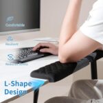 MEKASS L-Shaped Desk Elbow Pad for Desk, Memory Foam Elbow Support Padding with ... - Image 5