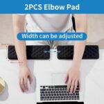 MEKASS L-Shaped Desk Elbow Pad for Desk, Memory Foam Elbow Support Padding with ... - Image 6