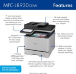 Brother MFC-L8930CDW Business Color Laser All-in-One Printer with Duplex Print, ... - Image 3