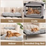 EHEYCIGA Washable Large Dog Bed for Crate 35x23 Inch, Kennel Pad for Dogs Up to ... - Image 6
