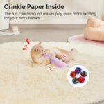 Potaroma Cat Toys Pillows, 3 Pcs, Catnip Inside, Interactive Indoor Fun | Crinkl... - Image 5