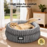 BALANCE Cat Bed Kitten Bed, Washable Round Cat Beds for Indoor Cats, Super Soft ... - Image 3