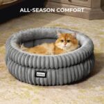 BALANCE Cat Bed Kitten Bed, Washable Round Cat Beds for Indoor Cats, Super Soft ... - Image 5