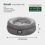 BALANCE Cat Bed Kitten Bed, Washable Round Cat Beds for Indoor Cats, Super Soft ... - Image 6