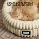 BALANCE Cat Bed Kitten Bed, Washable Round Cat Beds for Indoor Cats, Super Soft ... - Image 7