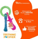Nylabone Puppy Chew Teething Pacifier Dog Chew Toy, Bacon Flavor, Small | Soothi... - Image 5