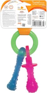 Nylabone Puppy Chew Teething Pacifier Dog Chew Toy, Bacon Flavor, Small | Soothi... - Image 10