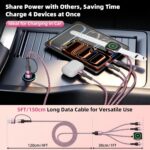 Travel Essentials, 3 USB C Multi Charging Cable with iWatch Charger for Car | Ch... - Image 4
