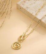 Chunky Gold Necklace for Women Trendy Non Tarnish 14K Gold Plated Paperclip Chai... - Image 5