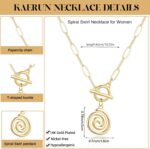 Chunky Gold Necklace for Women Trendy Non Tarnish 14K Gold Plated Paperclip Chai... - Image 6