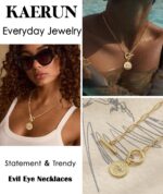 Chunky Gold Necklace for Women Trendy Non Tarnish 14K Gold Plated Paperclip Chai... - Image 7