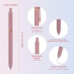 Ddaowanx Gel Pens, 6 Pcs 0.5mm Quick Dry Black Ink Pens Fine Point Smooth Writin... - Image 4