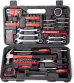 CARTMAN 148-Piece Automotive And Household Tool Set, Red Repair Kit Case | Versa... - Image 3