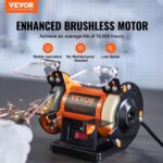 VEVOR Bench Buffer Polisher, Bench Buffer Grinder Polishing & Buffing Machine fo... - Image 3