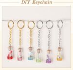 1130PCS Keychain Making Kit Jump Rings for Jewelry DIY Supplies Gold/Silver | Al... - Image 6