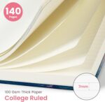 Taja Lined Spiral Notebook Journal for Women A5(5.8" × 8.3"), Cute Hardcover Not... - Image 3