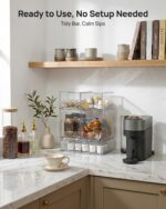 Vtopmart Stackable Storage Drawers Set of 5, Clear Plastic Organizer Bins for Ba... - Image 3