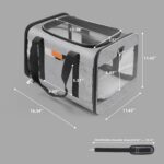 YUNIQUE Soft-Sided Cat & Dog Carrier for Pets Up to 15 Lbs, Airline Approved Col... - Image 3