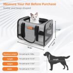 YUNIQUE Soft-Sided Cat & Dog Carrier for Pets Up to 15 Lbs, Airline Approved Col... - Image 6