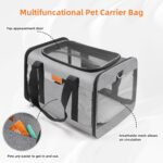 YUNIQUE Soft-Sided Cat & Dog Carrier for Pets Up to 15 Lbs, Airline Approved Col... - Image 7