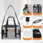 YUNIQUE Soft-Sided Cat & Dog Carrier for Pets Up to 15 Lbs, Airline Approved Col... - Image 9