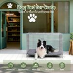 Outdoor Dog Crate Pad, Reversible Waterproof Wipeable Kennel Mat Bed, 35x22 | Wi... - Image 6