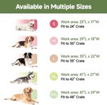 Outdoor Dog Crate Pad, Reversible Waterproof Wipeable Kennel Mat Bed, 35x22 | Wi... - Image 7