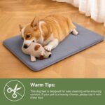 Outdoor Dog Crate Pad, Reversible Waterproof Wipeable Kennel Mat Bed, 35x22 | Wi... - Image 8