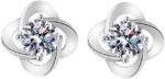 saved for later items overstock outlet Sparkling Full Diamond Stud Earrings for ... - Image 3