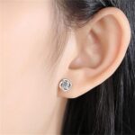 saved for later items overstock outlet Sparkling Full Diamond Stud Earrings for ... - Image 4