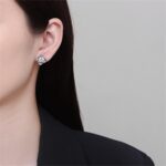 saved for later items overstock outlet Sparkling Full Diamond Stud Earrings for ... - Image 5