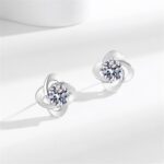 saved for later items overstock outlet Sparkling Full Diamond Stud Earrings for ... - Image 6
