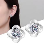 saved for later items overstock outlet Sparkling Full Diamond Stud Earrings for ... - Image 8