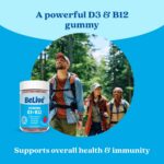 BeLive Vitamin D3 & B12 Gummies, 2000iu, Immune Support Supplement, 180 Ct | Hea... - Image 5