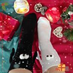 Magnetic Hand Holding Socks - Funny & Crazy Silly Socks for Kids & Adults - Whit... - Image 5