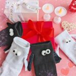 Magnetic Hand Holding Socks - Funny & Crazy Silly Socks for Kids & Adults - Whit... - Image 6