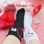 Magnetic Hand Holding Socks - Funny & Crazy Silly Socks for Kids & Adults - Whit... - Image 7