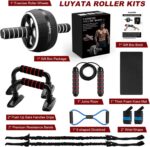 Ab Roller Wheel, 10-In-1 Ab Exercise Wheels Kit with Resistance Bands, Knee Mat,... - Image 7