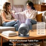 Gifts for Men Women, Wireless Bluetooth Speaker with Phone Holder, Desk Fans and... - Image 4