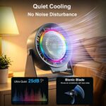 Gifts for Men Women, Wireless Bluetooth Speaker with Phone Holder, Desk Fans and... - Image 6