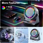 Gifts for Men Women, Wireless Bluetooth Speaker with Phone Holder, Desk Fans and... - Image 8