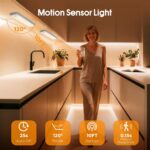 Under Cabinet Rechargeable Dimmable Lighting: 3 Color Temperature Motion Sensor ... - Image 3